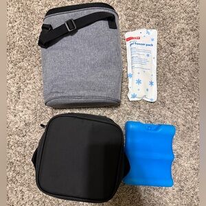 Bottle coolers and ice packs